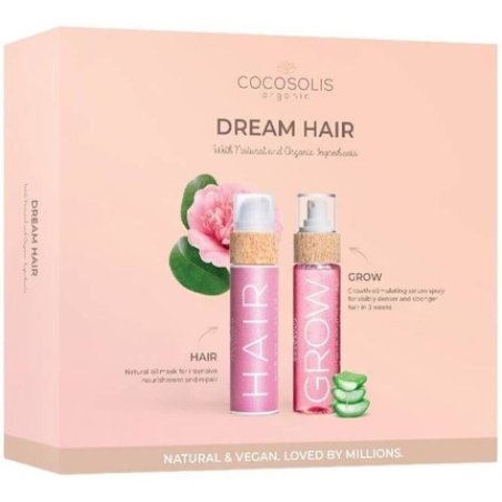Cocosolis Set Dream Hair - Hair Oil Mask 3 In 1 110ml And Hair Growth Serum Spray 110ml