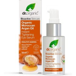 Dr Organic Moroccan Argan Oil Eye Serum Revitalizing Fine Lines Men Women Natural Vegan Cruelty-Free Paraben & SLS-Free