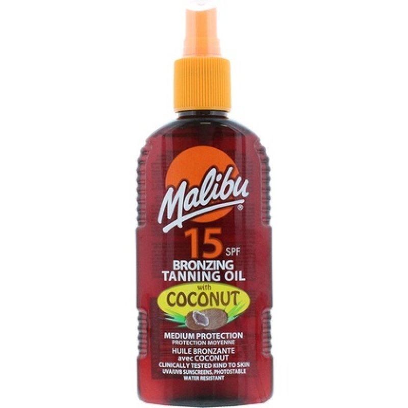 Malibu Tanning Oil Coconut SPF15 200ml