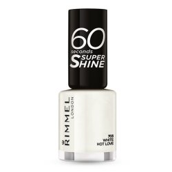 Rimmel London 60 Seconds Super Shine Nail Polish 703 White Hot Love 8ml