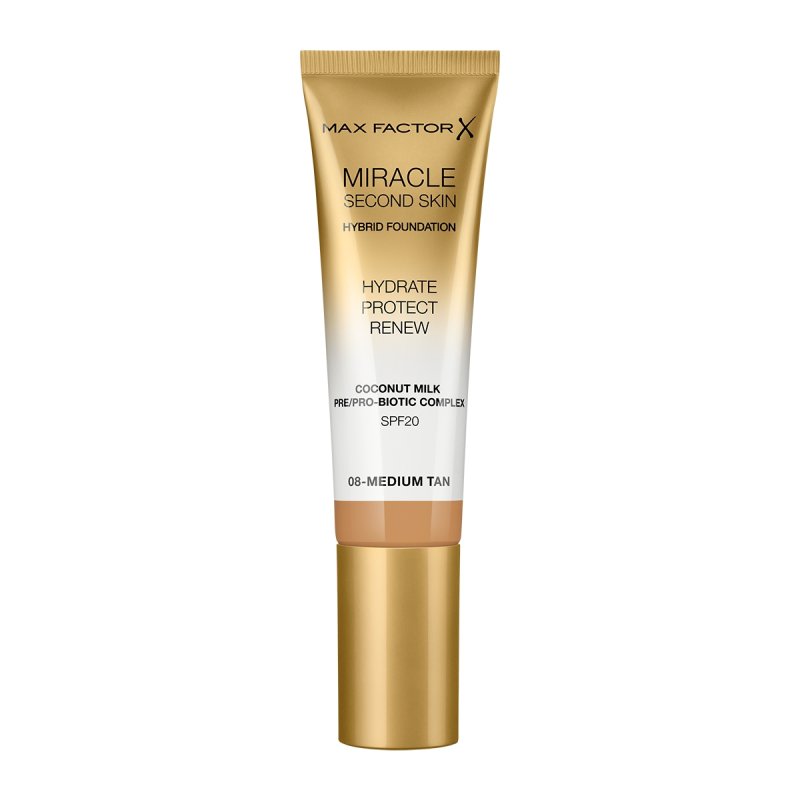 Max Factor Miracle Second Skin 08 Medium Tan 30ml