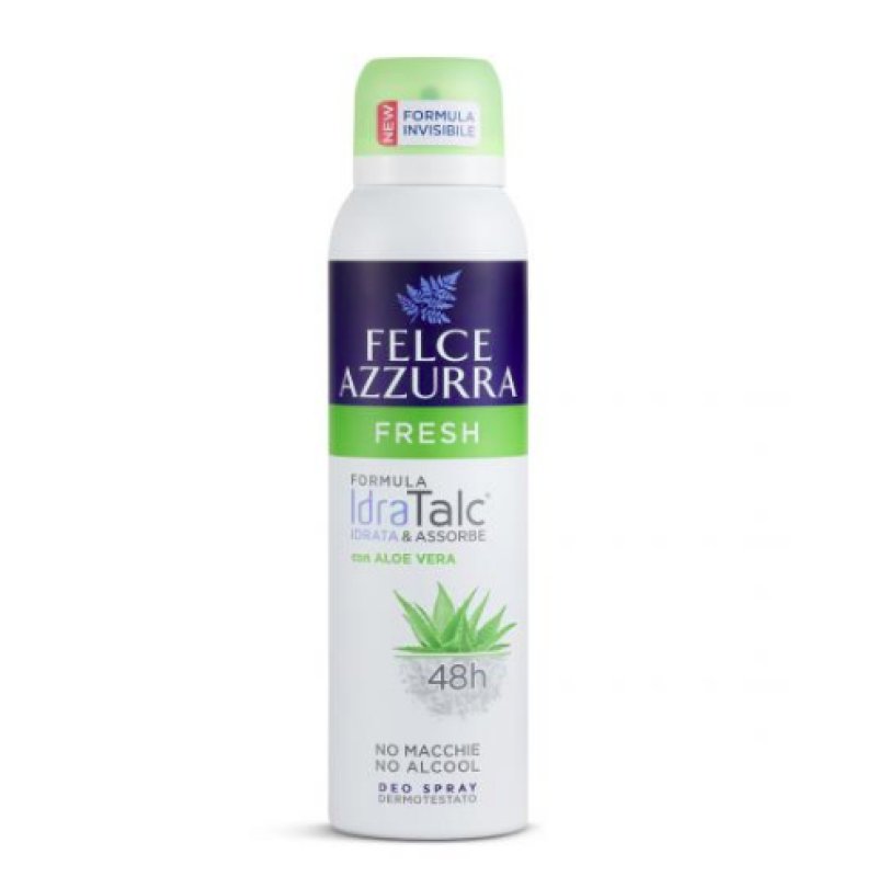 Felce Azzurra Fresh Deodorant 150ml 48h Formula with Aloe Vera