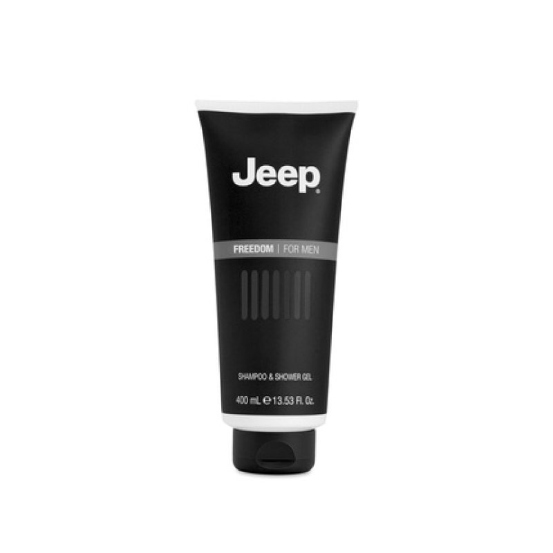 JEEP Freedom Shampoo & Shower Gel for Men with Aromatic Woody Scent Fresh Feeling Made in Italy 400ml