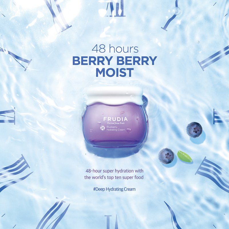 FRUDIA Blueberry Hydrating Cream – Mini Crèmes de jour et de nuit 10 ml