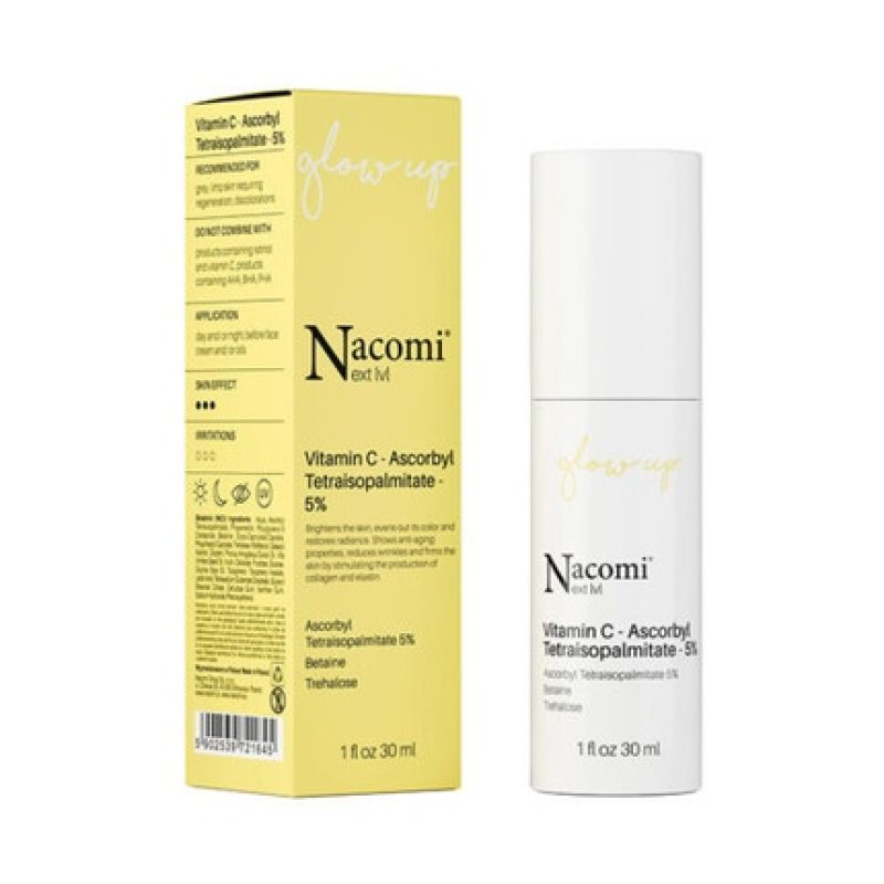 Nacomi Next Level Face Serum Vitamin C Ascorbyl Tetraisopalmitate 5% 30ml