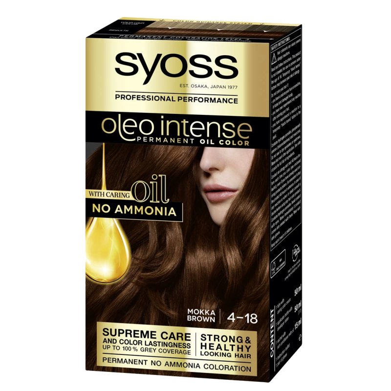 Syoss Oleo Intense Permanent Hair Color 4-18 Chocolate
