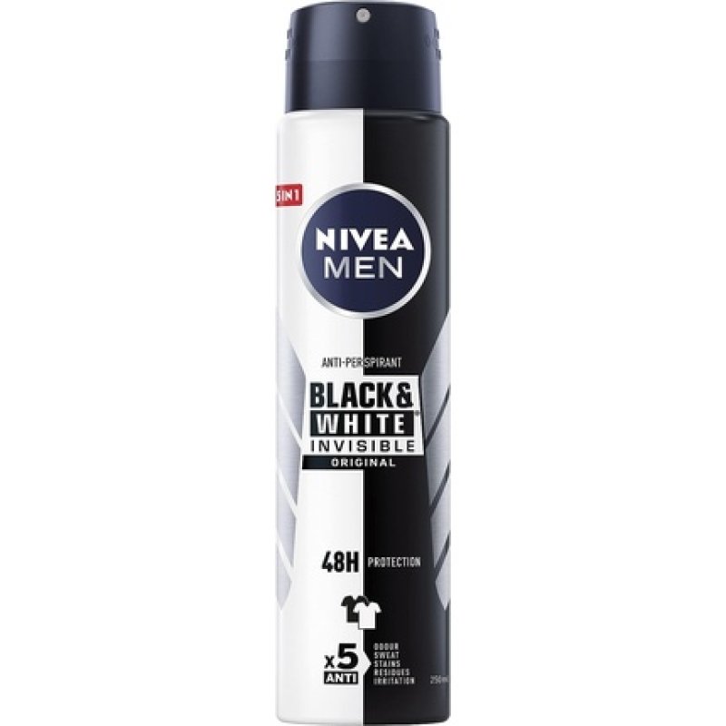 Nivea Black & White Invisible Original Antiperspirant Spray 250ml