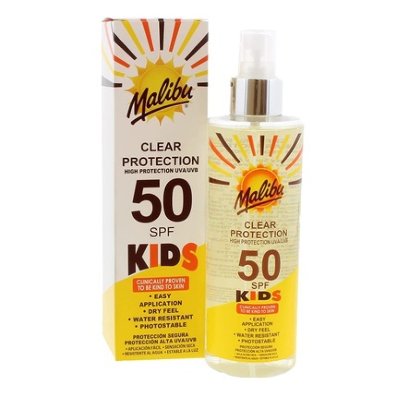 Malibu Kids Clear Protection Spray SPF 50 250ml
