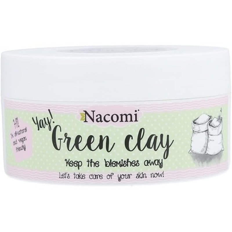 Nacomi Natural Green Clay Face & Body Mask 65g
