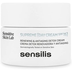 Sensilis Supreme Day Cream Detox Renovating Antioxidant Anti-Aging with Hyaluronic Acid and SPF15 50ml