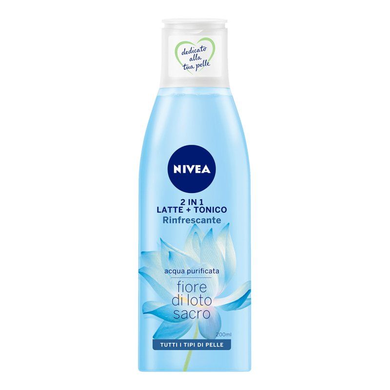 NIVEA 2 In 1 Latte Detergente Tonico Rinfrescante Cleansing milk Women 200 ml