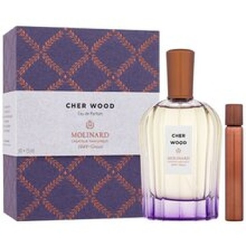 Molinard Privee Cher Wood Gift Set Edp 90 Ml And Miniature Roll-On Edp 75 Ml