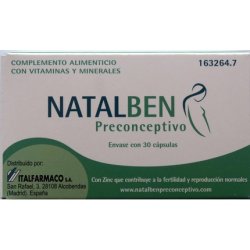 Italfarmaco Natalben Preconception with 30 Capsules with Zinc