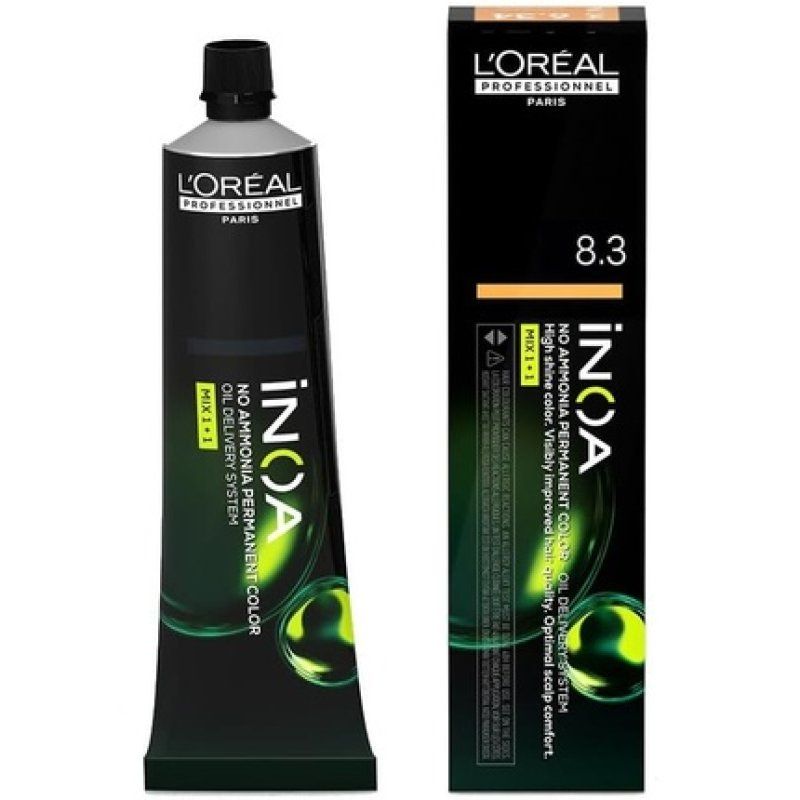 Loreal INOA Color 8.3 Light Blonde, Golden 60g