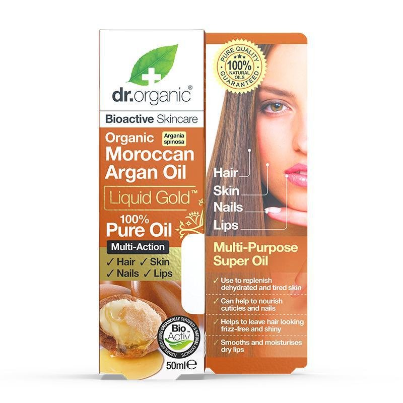 Dr Organic Moroccan Argan Oil Pure Oil Huile de cheveux 50 ml Femmes