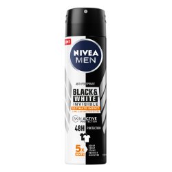 Men Black & White Invisible Anti-perspirant Deodorant Spray 150ml
