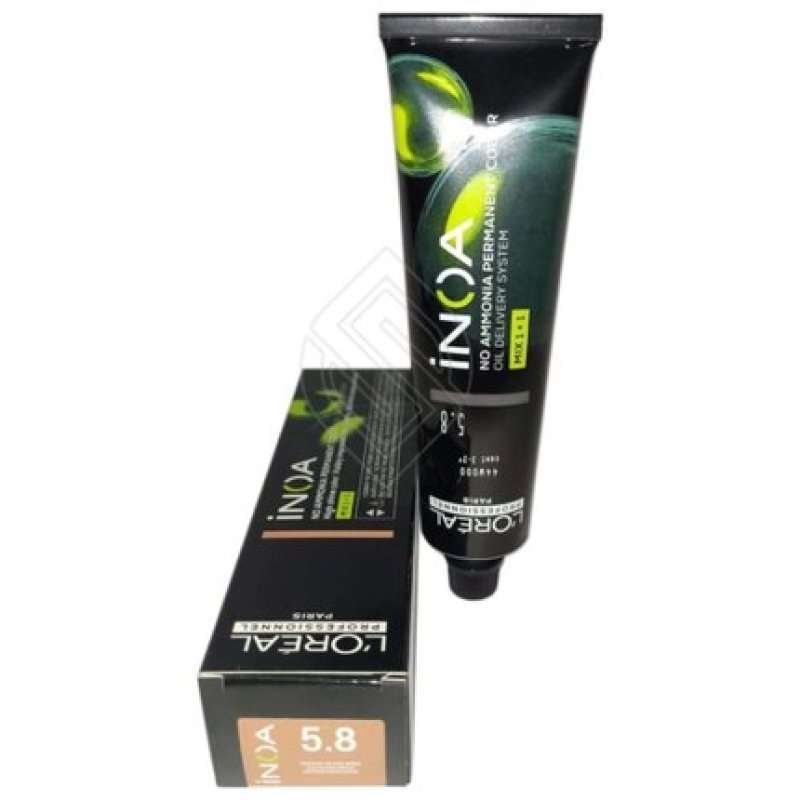 Loreal Inoa No Ammonia Permanent Hair Color Original 5.8/5M 2oz