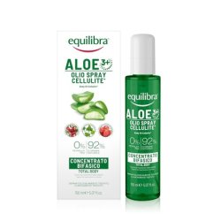 Equilibra Cellulite Body Oil Concentrate 150ml with Aloe Vera, Microalgae, Horse Chestnut Extract, Lentil Oil, Grape