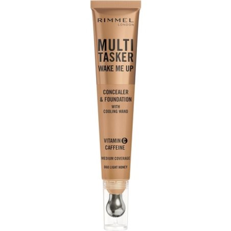 Rimmel Multi-Tasker Wake Me Up Foundation & Concealer 20ml 060 Light Honey