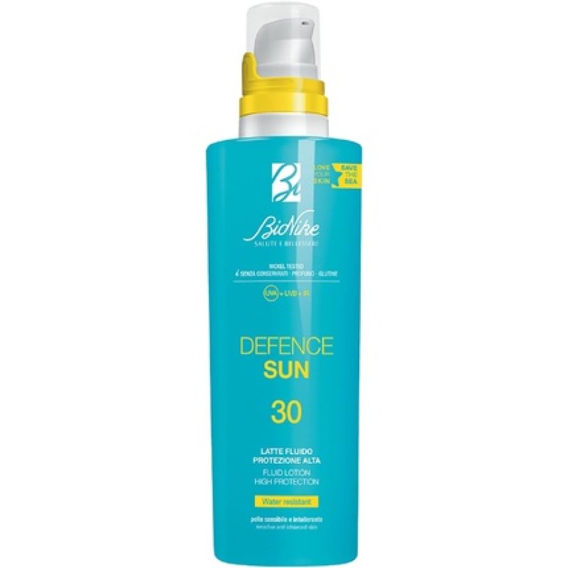 Bionike Defence Sun Sun Lotion Eco Friendly SPF 30 for Sensitive and Incompatible Skin 200ml