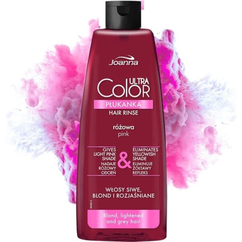 Joanna Ultra Color Pink Color Rinse for Blonde and Light Hair 150ml