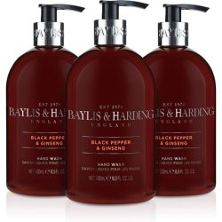 Baylis & Harding Men's Hand Wash Black Pepper and Ginseng 500ml
