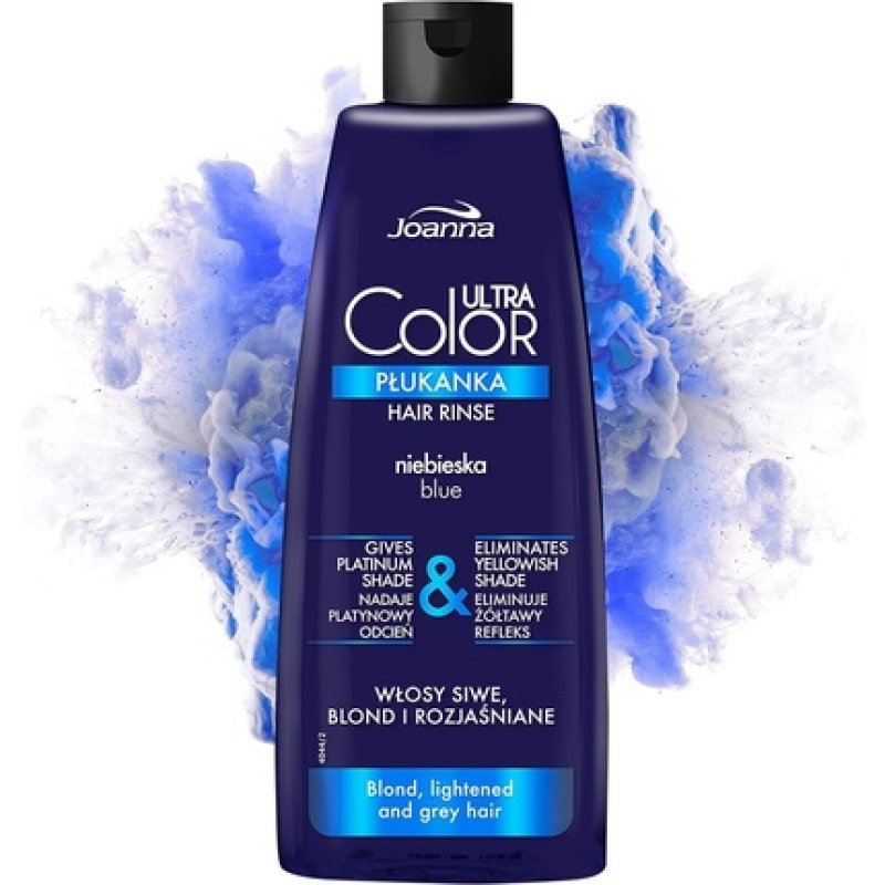 Joanna Ultra Color Blue Color Rinse for Blonde and Light Hair 150ml Platinum-Grey Shade