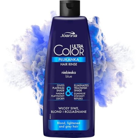 Joanna Ultra Color Blue Color Rinse for Blonde and Light Hair 150ml Platinum-Grey Shade