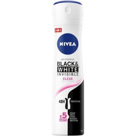 Nivea Invisible Black & White Anti-perspirant Spray Clear 150ml