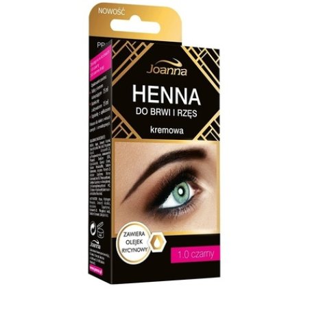 Joanna Henna Cream for Eyebrows and Eyelashes Black
