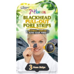 7th Heaven Blackhead Pull-Out Pore Strips with Activated Charcoal Aloe Vera and Witch Hazel - Ideal for Combination and