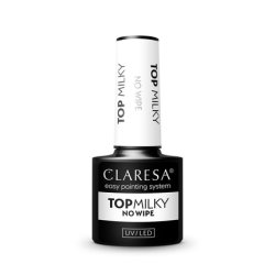 Top Milky No Wipe for UV Nail Polishes 5ml Claresa
