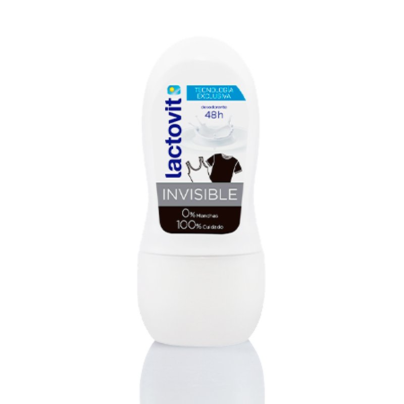 Lactovit Extra Effective Invisible Anti-Stain Deodorant 0% Alcohol 48h Effective Roll On Deodorant with Calcium Protein