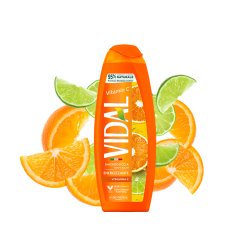 Vidal Vitamin C Shower Gel Energizing 250ml 8.4 Fl Oz Italian Import
