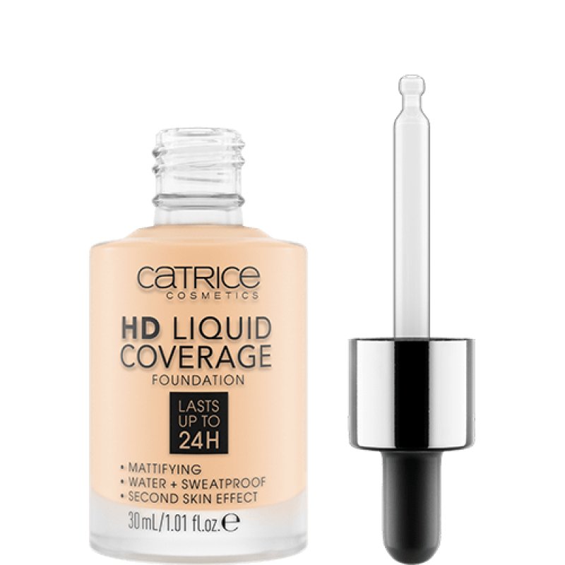 CATRICE HD Liquid Coverage 30 ml Dropper bottle 002 Porcelain Beige