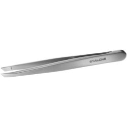 STALEKS-PRO Type 3 Surgical Stainless Steel Slant Tip Eyebrow Tweezers for Experts and Professionals