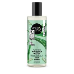 Organic Shop Cleansing Micellar Water for All Skin Types Avocado and Aloe 150ml