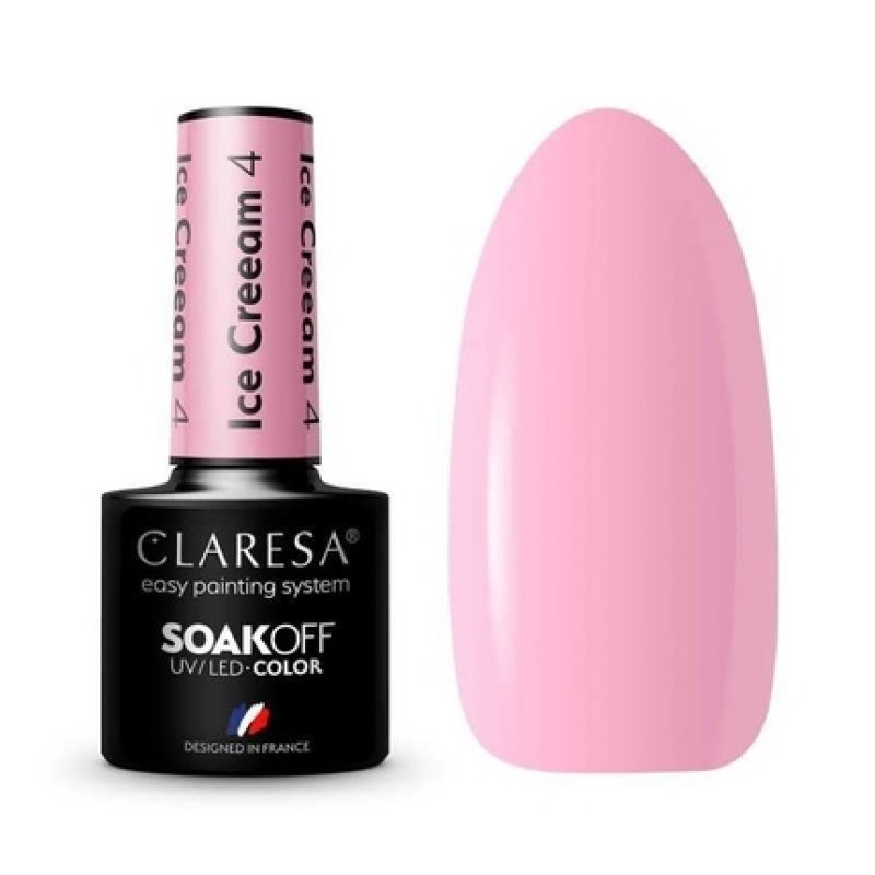 Claresa Ice Cream UV Nail Polish 5ml - Pack of 4