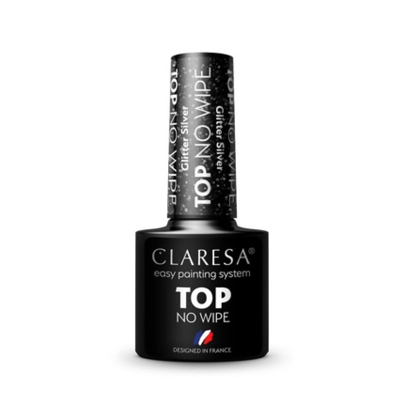 Claresa Top Shine No Wipe UV LED Top Coat for Hybrid Nail Polish 5ml