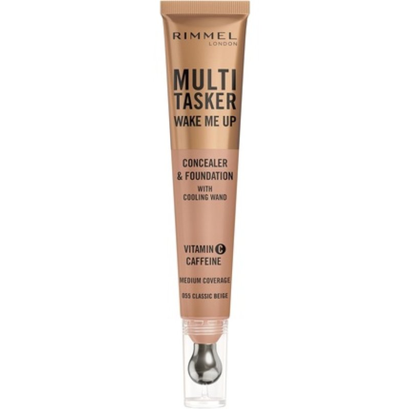 Rimmel Multi-Tasker Wake Me Up Foundation & Concealer 20ml 055 Classic Beige