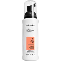 Nioxin Scalp Hair System 4 Hair Thickening Treatment with Niacinamide Serum for Damaged, Visibly Thinning Hair with
