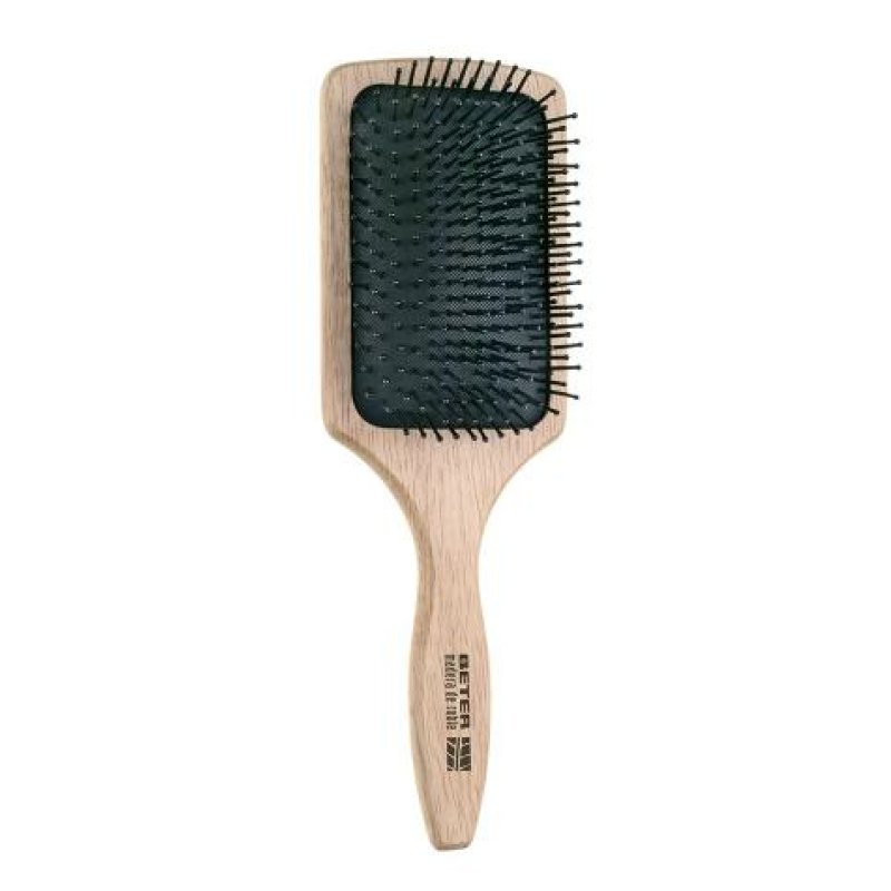 Beter Cushion Brush, Ball-Tip Bristles, Oak Wood Collection