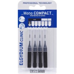 Elgydium Clinic Mono Compact Black Interdental Brushes Iso 0 0.6mm