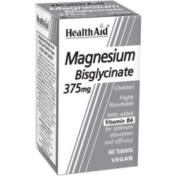 HealthAid Magnesium Bisglycinate Vegan Tablets 60 Count