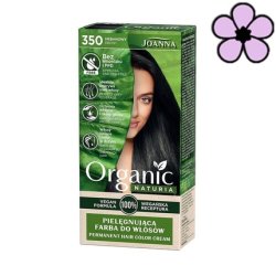 Joanna Naturia Organic Permanent Hair Dye Set Ammonia/PPD Free 350 Ebony