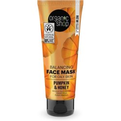 Organic Shop Balancing Face Mask for Oily Skin Pumpkin and Honey 75ml