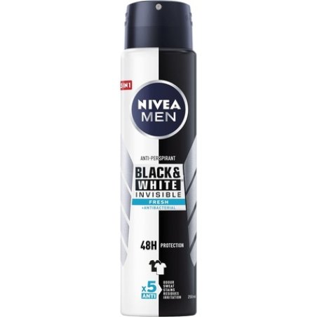 NIVEA Antiperspirant Black & White Invisible Fresh Spray 250ml