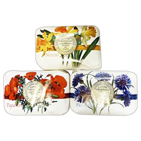 Fiorentino Soap Narcissus/Poppy/Cornflower 200g