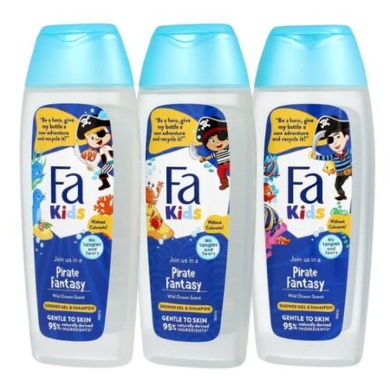 Fa Kids 2in1 Pirate Fantasy Shower Gel and Shampoo 400ml