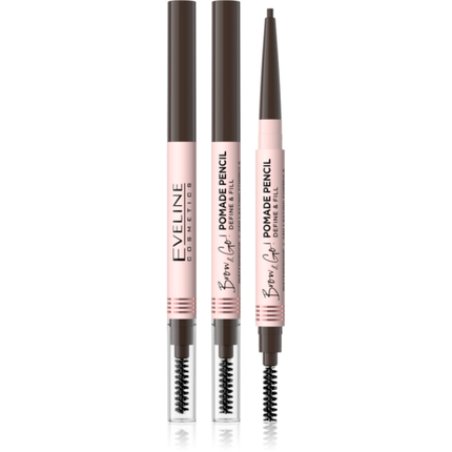 Eveline Brow & Go Waterproof Brow Pomade Pencil Define & Fill - Dark Brown